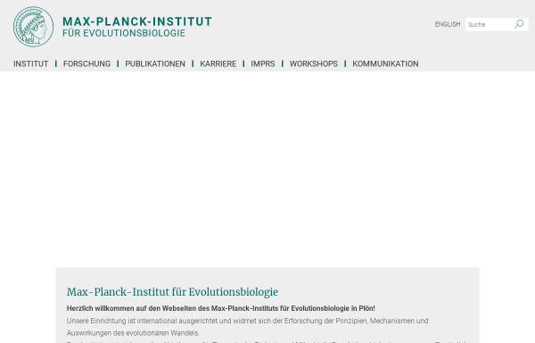 Vorschau von www.evolbio.mpg.de, Max-Planck-Institut für Limnologie