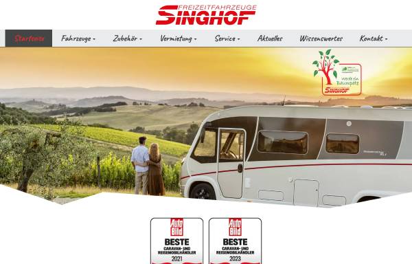 Vorschau von www.singhof.de, Freizeitfahrzeuge Singhof