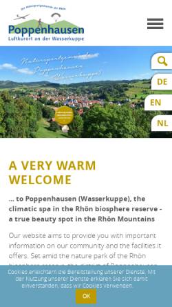 Vorschau der mobilen Webseite www.poppenhausen-wasserkuppe.de, Poppenhausen