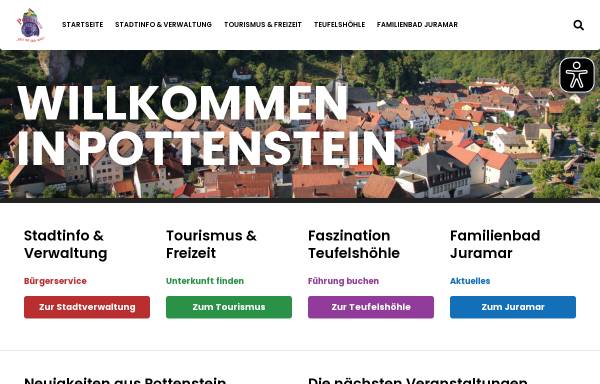 Vorschau von www.pottenstein.de, Pottenstein