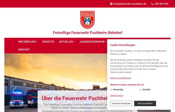 Vorschau von www.feuerwehr-puchheim.de, Freiwillige Feuerwehr Puchheim-Bahnhof