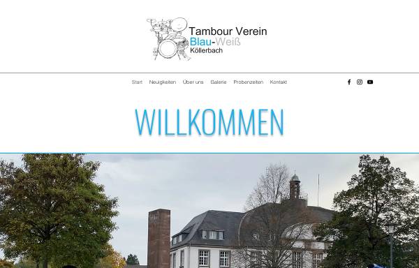 Vorschau von www.musik-zug.de, Tambourverein Musikzug Blau-Weiß Köllerbach e.V.