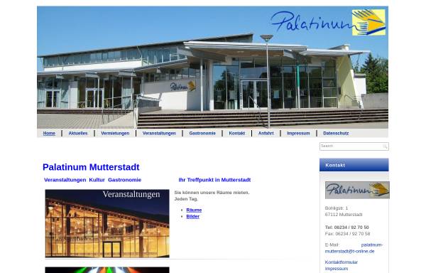 Vorschau von www.palatinum-mutterstadt.de, Palatinum Mutterstadt