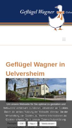 Vorschau der mobilen Webseite gefluegel-wagner.de, Geflügel Wagner