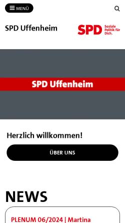 Vorschau der mobilen Webseite spd-uffenheim.de, SPD Uffenheim