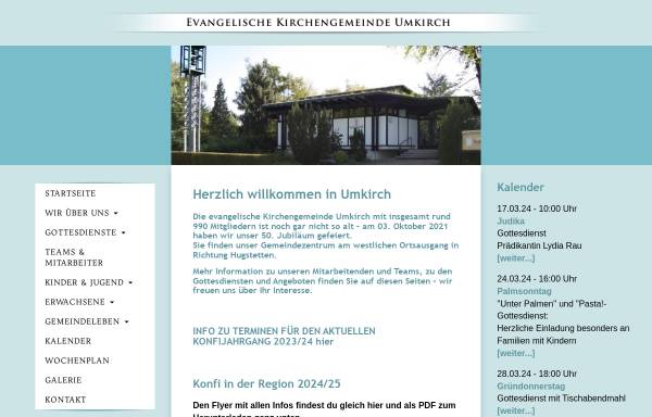 Vorschau von ekiu.de, Evangelische Kirchengemeinde Umkirch