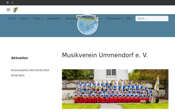 Vorschau von www.mv-ummendorf.de, Musikverein Ummendorf e.V.