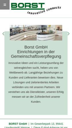Vorschau der mobilen Webseite www.borst.de, Borst GmbH
