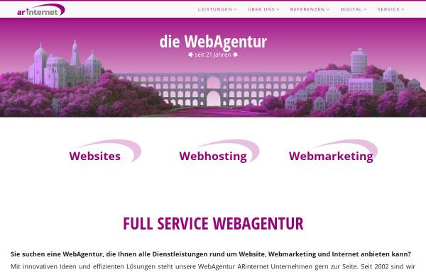 Vorschau von ar-internet.de, Internet Dienstleistungen A. Riechert