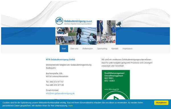 Vorschau von www.mtr-gebaeudereinigung.de, MTR Gebäudereinigung GmbH