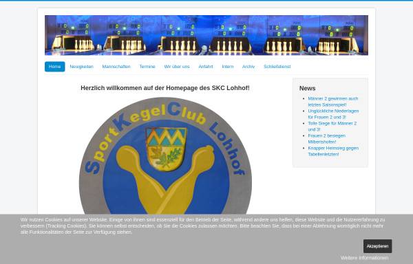 Vorschau von www.skc-lohhof.de, Sportkegelclub Lohhof