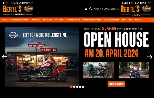 Vorschau von www.harley-bamberg.de, Bertl's Harley-Davidson & Buell