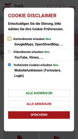 Vorschau der mobilen Webseite www.ochtrup.de, Stadt Ochtrup