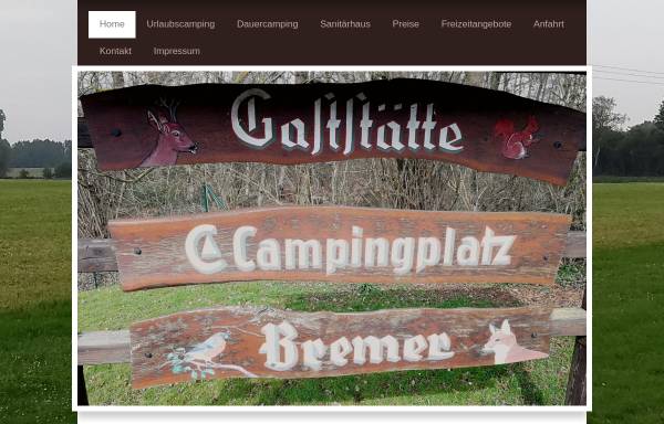 Vorschau von www.campingplatz-bremer.de, Campingplatz Bremer