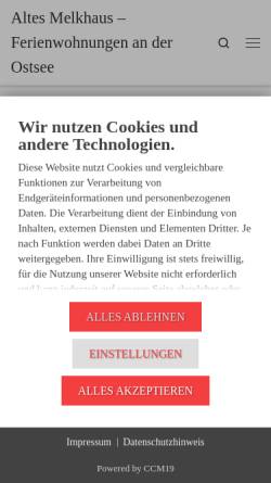 Vorschau der mobilen Webseite altes-melkhaus.de, Altes Melkhaus