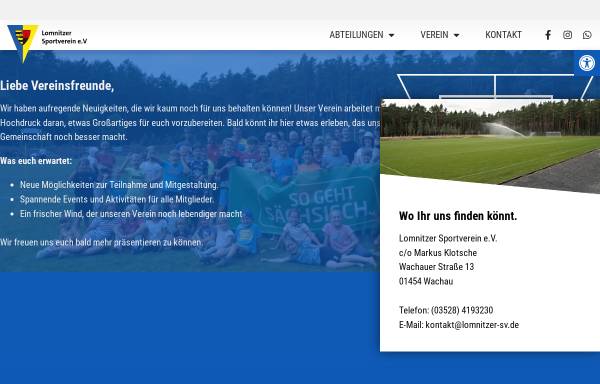 Vorschau von www.lsv-online.de, Lomnitzer Sportverein