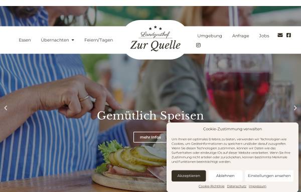 Vorschau von www.gasthof-zur-quelle.de, Hotel Restaurant Zur Quelle