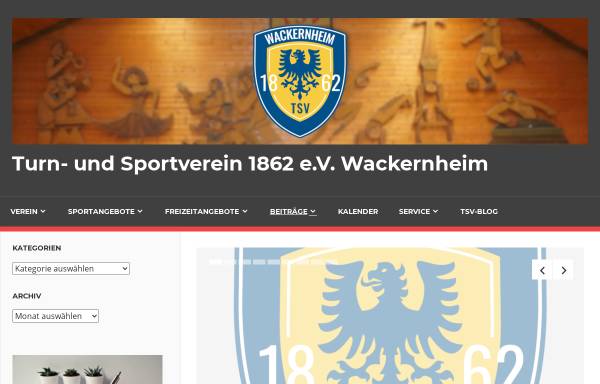 Vorschau von www.tsv-wackernheim.de, TSV 1862 Wackernheim e.V.
