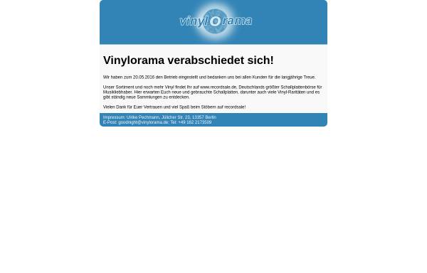 Vorschau von www.vinylorama.de, Vinylorama, Inh. Ulrike Pechmann