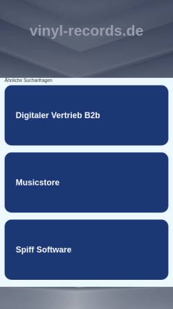Vorschau der mobilen Webseite www.vinyl-records.de, Vinyl-Records