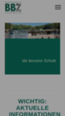 Vorschau der mobilen Webseite www.bbz-hochwald.de, BBZ Berufsbildungszentrum Hochwald