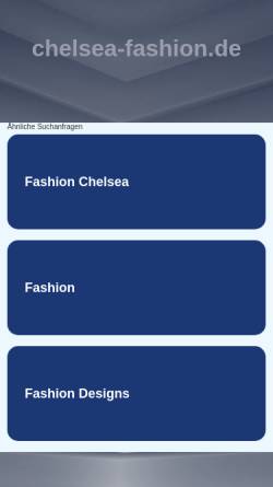 Vorschau der mobilen Webseite www.chelsea-fashion.de, Chelsea GmbH