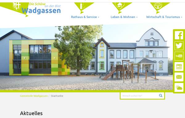 Vorschau von www.wadgassen.de, Gemeinde Wadgassen