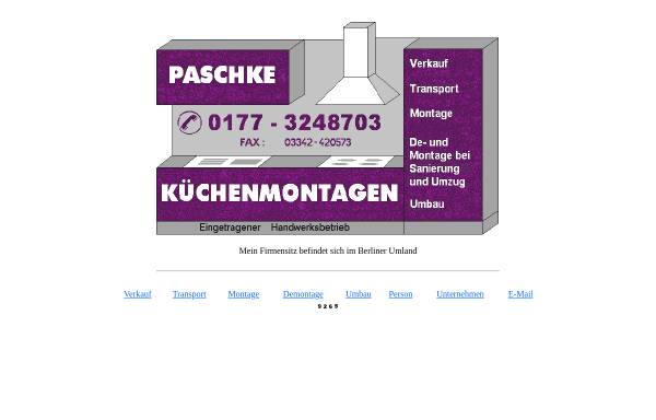 Vorschau von www.kuechenmontagen-paschke.de, Küchenmontagen Paschke