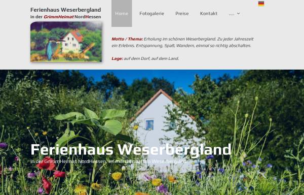 Vorschau von www.ferienhaus-weserbergland.de, Ferienhaus Weserbergland - Gijs Vroegh