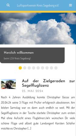 Vorschau der mobilen Webseite www.lsv-segeberg.de, LSV Kreis Segeberg e.V.