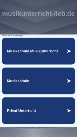 Vorschau der mobilen Webseite www.musikunterricht-lieb.de, Musikunterricht Lieb