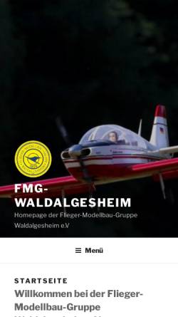 Vorschau der mobilen Webseite www.fmg-waldalgesheim.de, Flieger Modellbau Gruppe Waldalgesheim e.V.