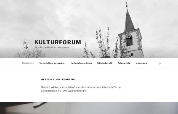 Vorschau von kulturforumaltekirche.de, Kulturforum Alte Kirche e.V.