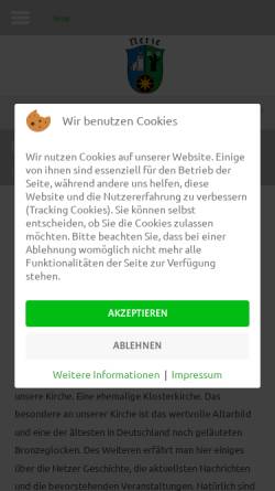 Vorschau der mobilen Webseite www.waldeck-netze.de, Waldeck-Netze
