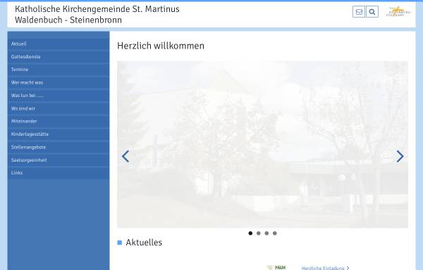 Vorschau von st-martinus-waldenbuch-steinenbronn.drs.de, Katholische Kirchengemeinde St. Martinus