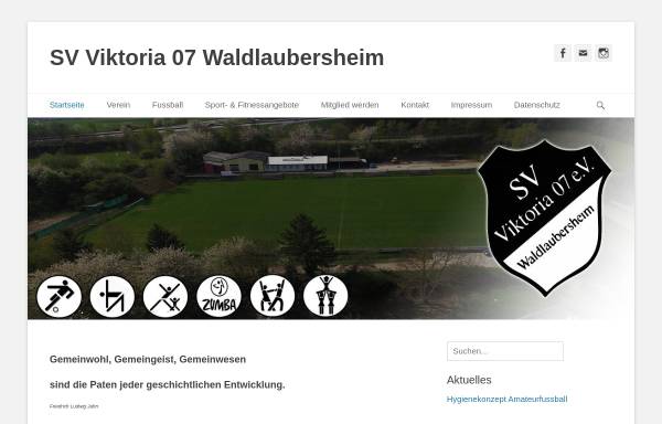 Vorschau von sv-waldlaubersheim.de, SV Viktoria 07 Waldlaubersheim e.V.