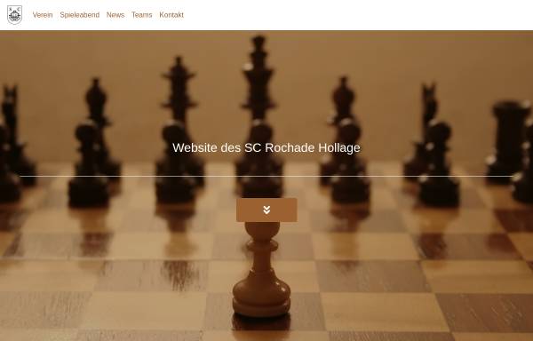 Vorschau von www.sc-rochade-hollage.de, Schachclub Rochade Hollage