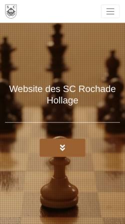 Vorschau der mobilen Webseite www.sc-rochade-hollage.de, Schachclub Rochade Hollage