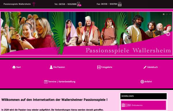 Vorschau von www.passionsspiele-wallersheim.de, Passionsspiele Wallersheim