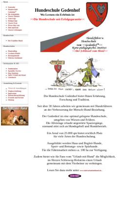Vorschau der mobilen Webseite www.hundeschule-godenhof.de, Hundeschule Godenhof