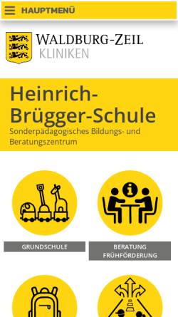 Vorschau der mobilen Webseite www.heinrich-bruegger-schule.de, Heinrich-Brügger-Schule