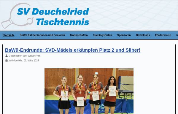 SV Deuchelried Tischtennisabteilung