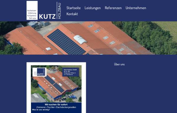 Vorschau von www.kutz-holzbau.de, Kutz Holzbau GmbH und Co. KG