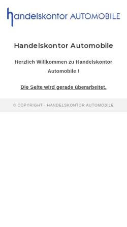 Vorschau der mobilen Webseite www.handelskontor-automobile.de, Handelskontor Automobile Harald Brand e.K.