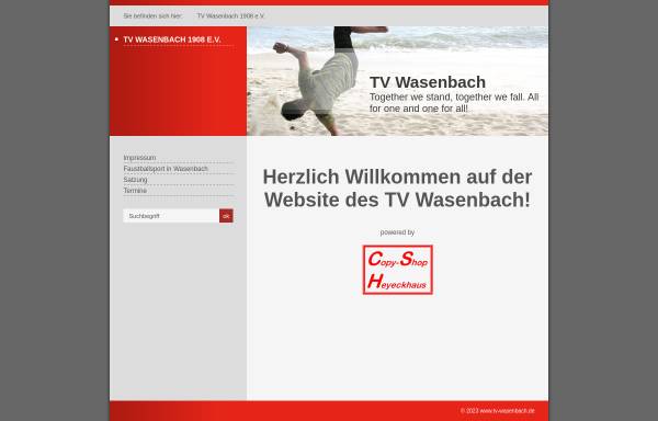Vorschau von tv-wasenbach.de, TV Wasenbach 1908 e.V.
