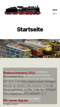 Vorschau der mobilen Webseite www.mbc-weilderstadt.de, Modellbahnclub Weil der Stadt e.V.