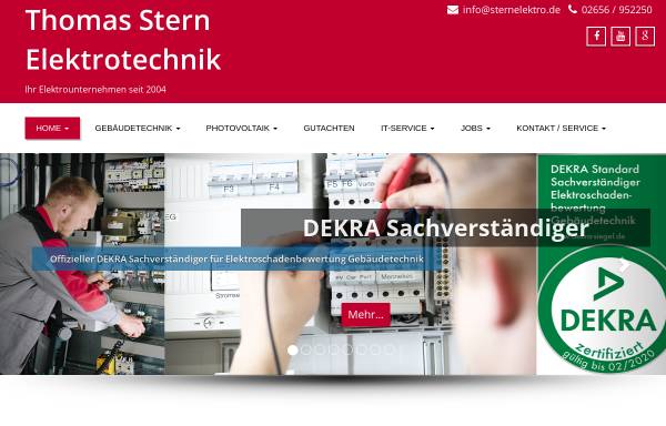 Vorschau von sternelektro.de, Thomas Stern Elektrotechnik