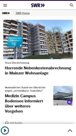 Vorschau der mobilen Webseite www.swr.de, Weiler bei Monzingen