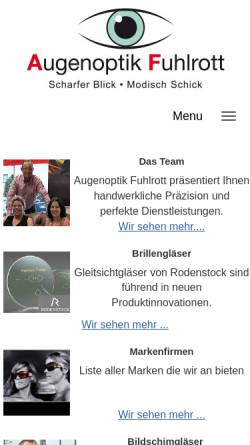 Vorschau der mobilen Webseite www.augenoptik-fuhlrott.de, Augenoptik Fuhlrott