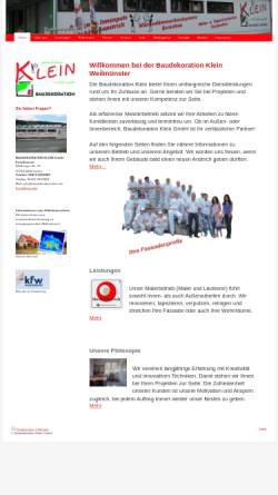 Vorschau der mobilen Webseite baudekoration-klein.de, Baudekoration Klein GmbH